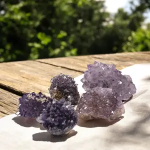 Amethyst Pine Clusters, Small Amethyst Crystals, Cactus Amethyst Cluster