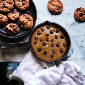 Unique Candle Designs By Kaneca- 8. oz Chocolate chip cookie skillet Candle