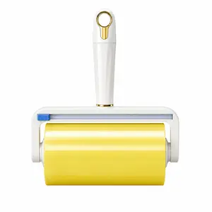 Extra Sticky Lint Roller for Pet Hair, 10cm & 16cm Wide, Tearable Reverse Roll with Reusable Handle, Strong Adhesive for Clothes, Sofa, Carpet, Furniture, Dog & Cat Hair Remover (6.4in)