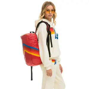 PEAK PUFFER BACKPACK - CHERRY GLOSSY