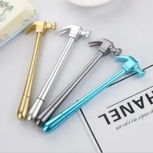 2026 New Hot Item! 4pcs Creative Ram's Horn Hammer Ballpoint Pens (Random Colors) - Simulation Hammer Pens, Signature Pens, Cute Cartoon Fun Stationery, Student Holiday Gift
