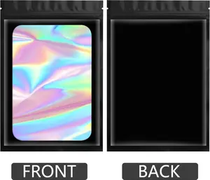 Mylar packaging bag for small business sample bag that smell proof resealable zipper pouch bags