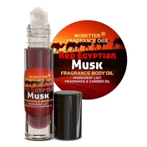 MOBETTER FRAGRANCE OILS Red Egyptian Musk Body Oil 0.33 Oz Roll On Glass Bottle