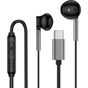 Ear Buds Wired USB C S25 Edge Wired Headphones for Galaxy S25 Ultra S24 FE S23 S22 A16 A26 A36 A56 A15, in-Ear Headphone with Microphone Type C Stereo Earbuds for Goggle Pixel 9 8 7 Pro 8A 7A