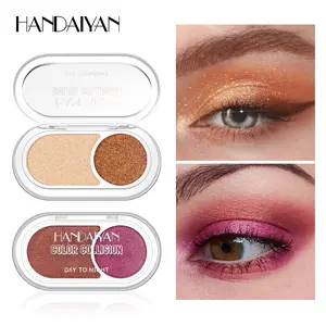 Dual Color Glitter Shimmer Eyeshadow Palette Metallic Shimmer Quick Makeup Mini Eye Shadow Stick, Single Pack, No Flammable Liquid, Alcohol-Free