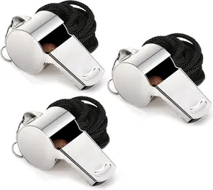 Stainless Steel Whistle with Lanyard, Very Loud  Whistle,  for Referees, Coaches, Polices, , Outdoor ,