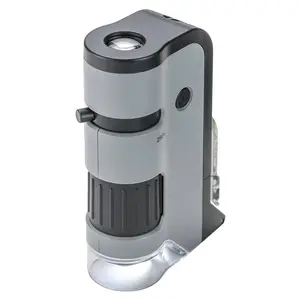 Microflip 100x-250x  Led Uv Pocket Microscope With Smartphone Clip Stem (mp-250)