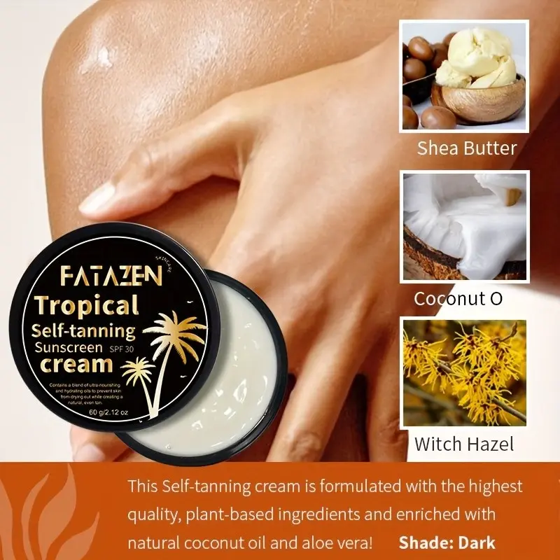 Fatazen 60g Whitening Cream, Long-Lasting Waterproof Sweatproof