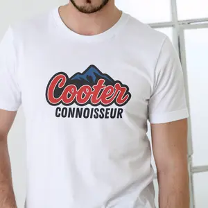 Men's Short-Sleeve Cooter Connoisseur Graphic T-Shirt - Breathable Soft Cotton Casual Stylish Simple Round Neck Menswear Unisex Streetwear Top