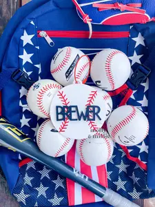 Baseball or Softball tags for Sports Bags - YOU MUST MSG ME WITH NAME!