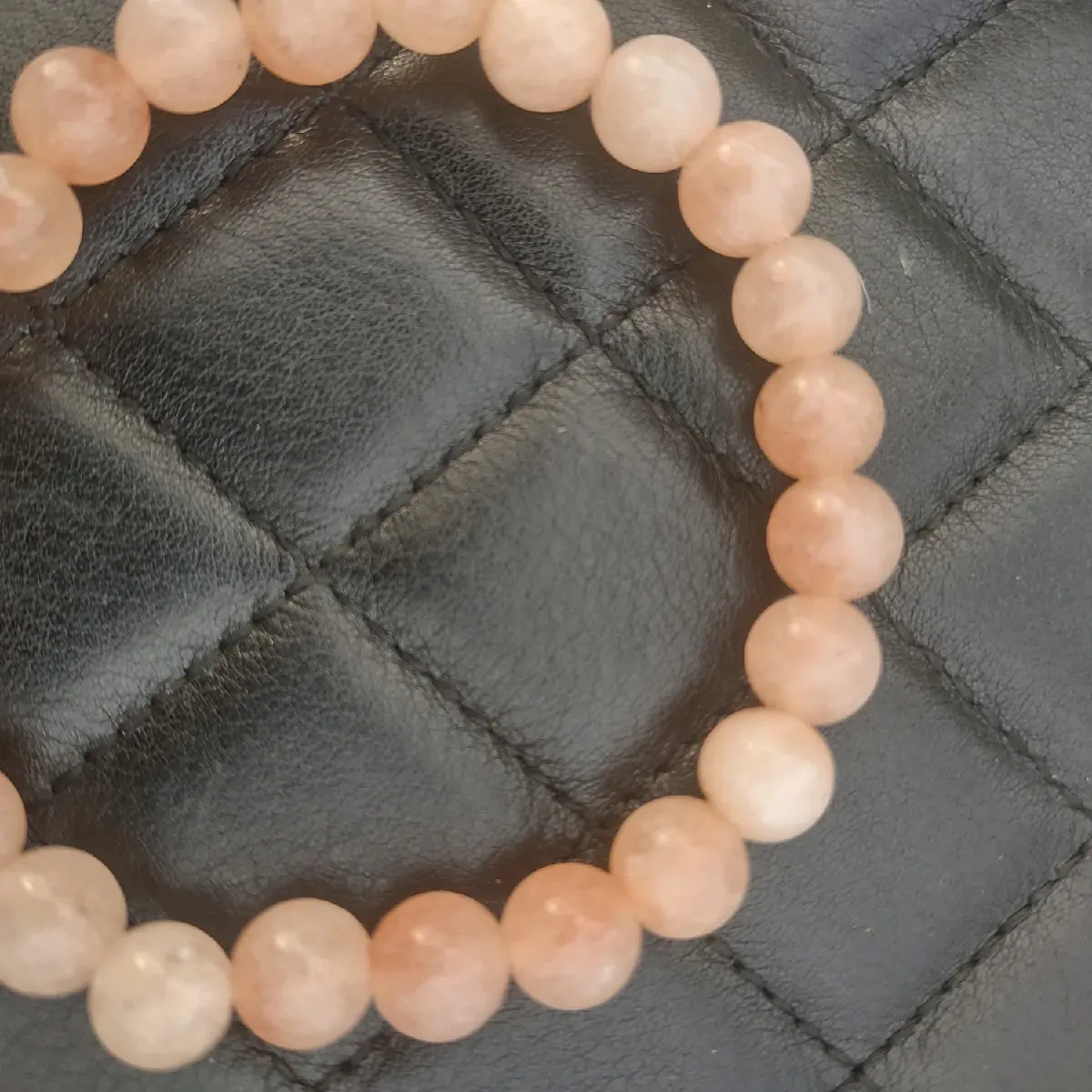 PINK SUNSTONE CRYSTAL BRACELET