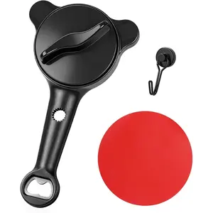 Jar Opener for Seniors, 4-in-1 Adjustable Lid Opener with Non-Slip Grip, Includes Magnetic Hook & Rubber Gripper, Suitable for Jars, Bottles and Beer Caps, Perfect for Arthritis and Weak Hands