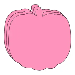 SHAPES ETC.  Large Single Color Creative Foam Cut-Outs - Pretty in Pink-O-Ween Pumpkin 15 Pink Pumpkins for Halloween Decorations Crafts