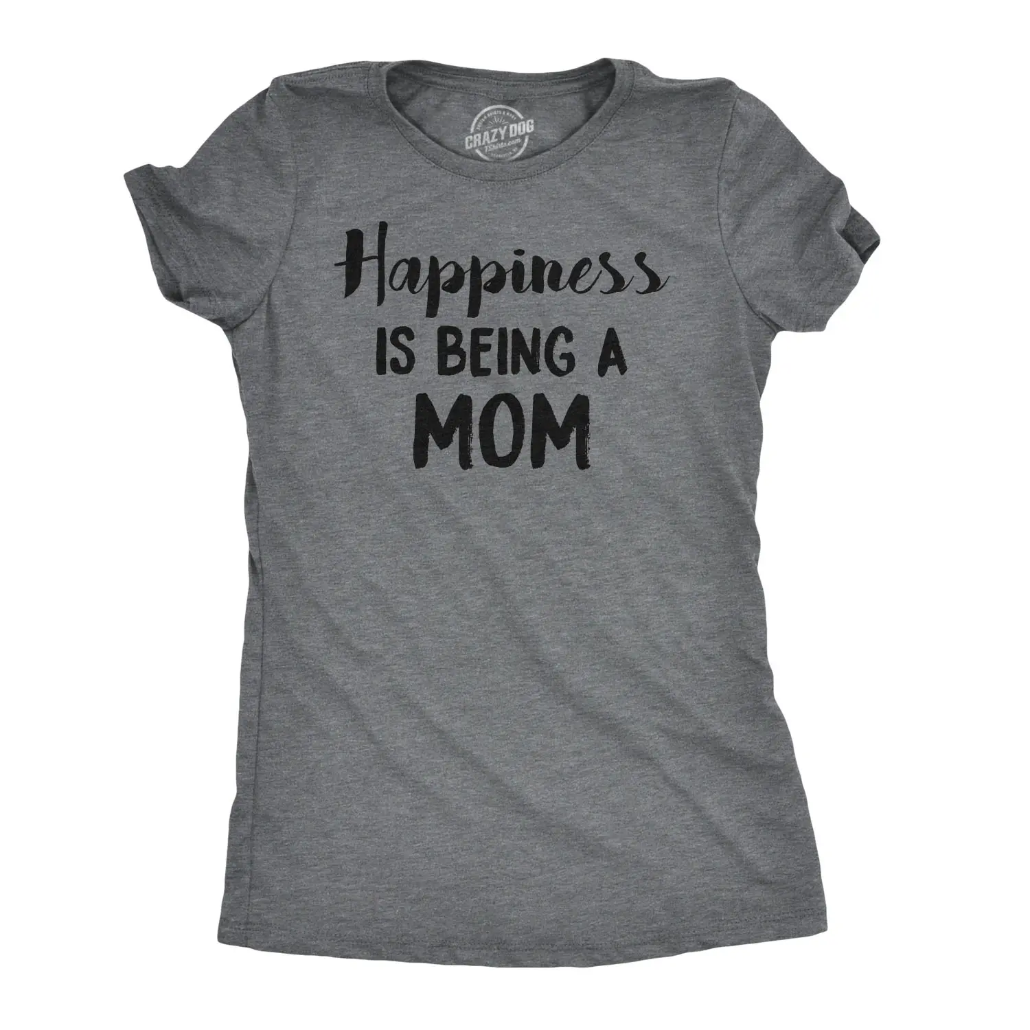 Womens Happiness Is Being a Mom T Shirt Funny Mothers Day Family Tee Funny Womens T Shirts Cute Vintage Fashion Casual Ladies T-Shirt Gift Mother's Day Tops for Women Women's Novelty Tees