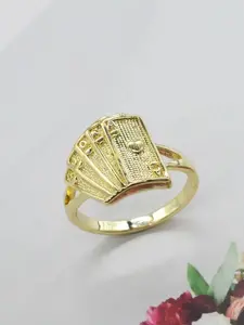 14K Gold Plated Poker Card Statement Ring for Men & Women| Vintage Fashion Jewelry design