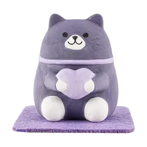 DECOLE Japanese Feng Shui Cat Aroma Doll - Black Cat Incense Stone Home Decor