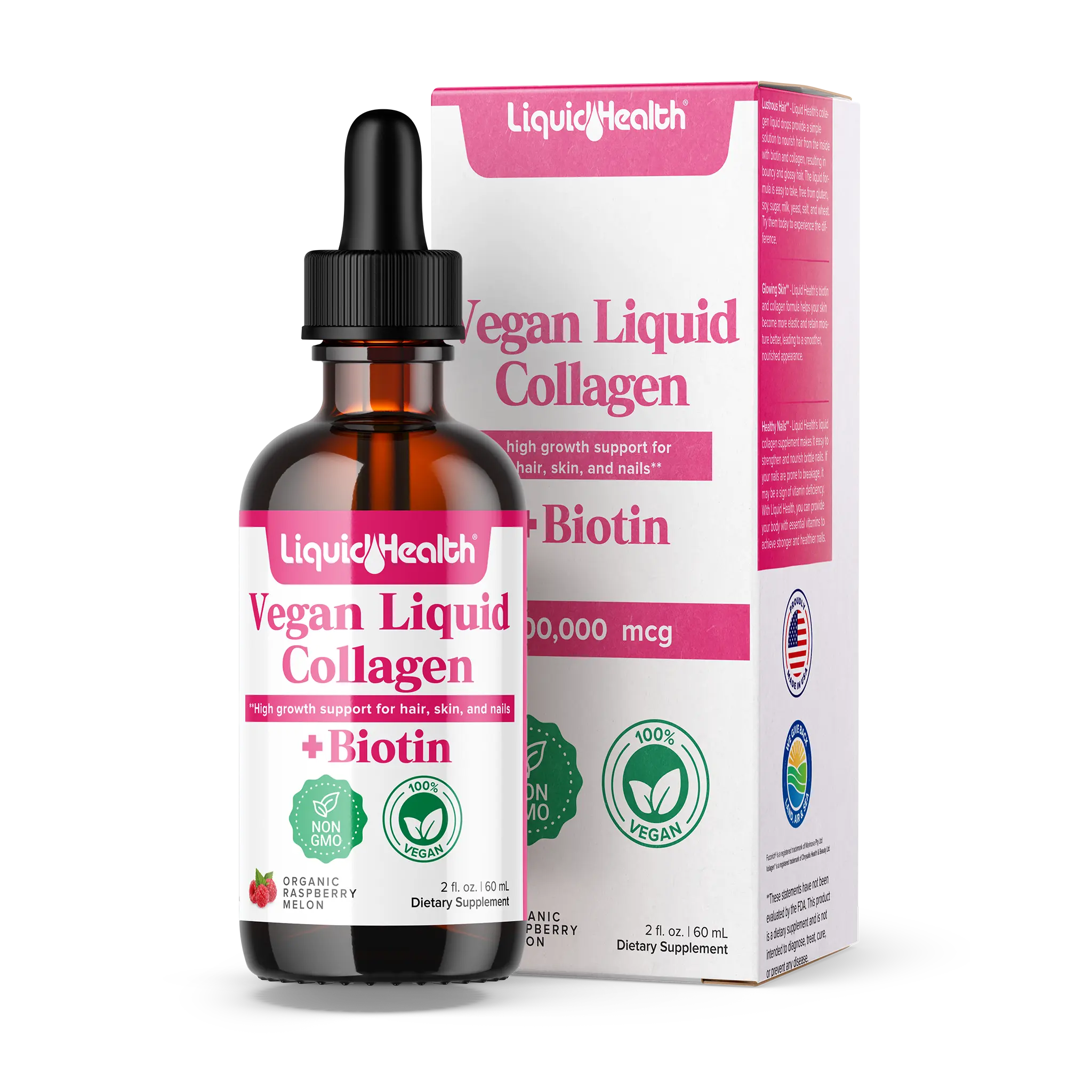 Vegan Liquid Bariatric Collagen Hair Growth Drops With Biotin