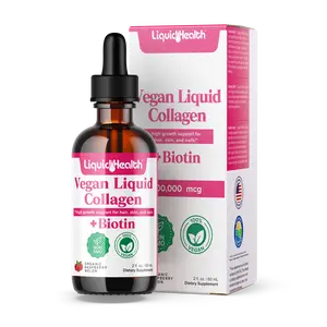 Vegan Liquid Collagen & Biotin Hair Growth Drops – 100,000mcg for Healthy Hair, Skin & Nails