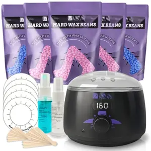 Viilife Professional Home Hair Removal Wax Warmer Kit, Digital Heater, Unisex Wax for Legs, Arms, Armpits, Back, Chest