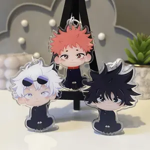 Jujutsu Kaisen Acyrlic Keychain Chibi Charms — Gojo, Yuji, Megumi