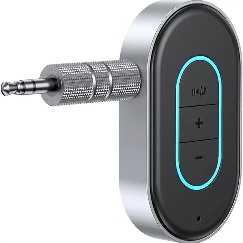 Bluetooth Car FM Transmitter - 1 Count Compact Wireless Adapter, AUX Input Audio Receiver, Essential Controls for Bluetooth-Enabled Devices, Automotive Car Audio System Accessory