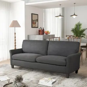 Sofa, 70.8 inch Modern Sofa Couch, Linen Fabric Loveseat Sofas, Comfy Couch for Living Room, Dorm, Office, ApartmentSofa small apartment Nordic simple modern apartment rental bedroom single double