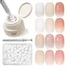 GAOY Cushion Ombre Painting Gel Kit for Aura & Blend Nails, Cherry Blossom | 6 Colors Gradient Patting Gel Polish, Pigmented, No Wipe, with Sponges and Grabber Tool, Salon & Home DIY Nail Art
