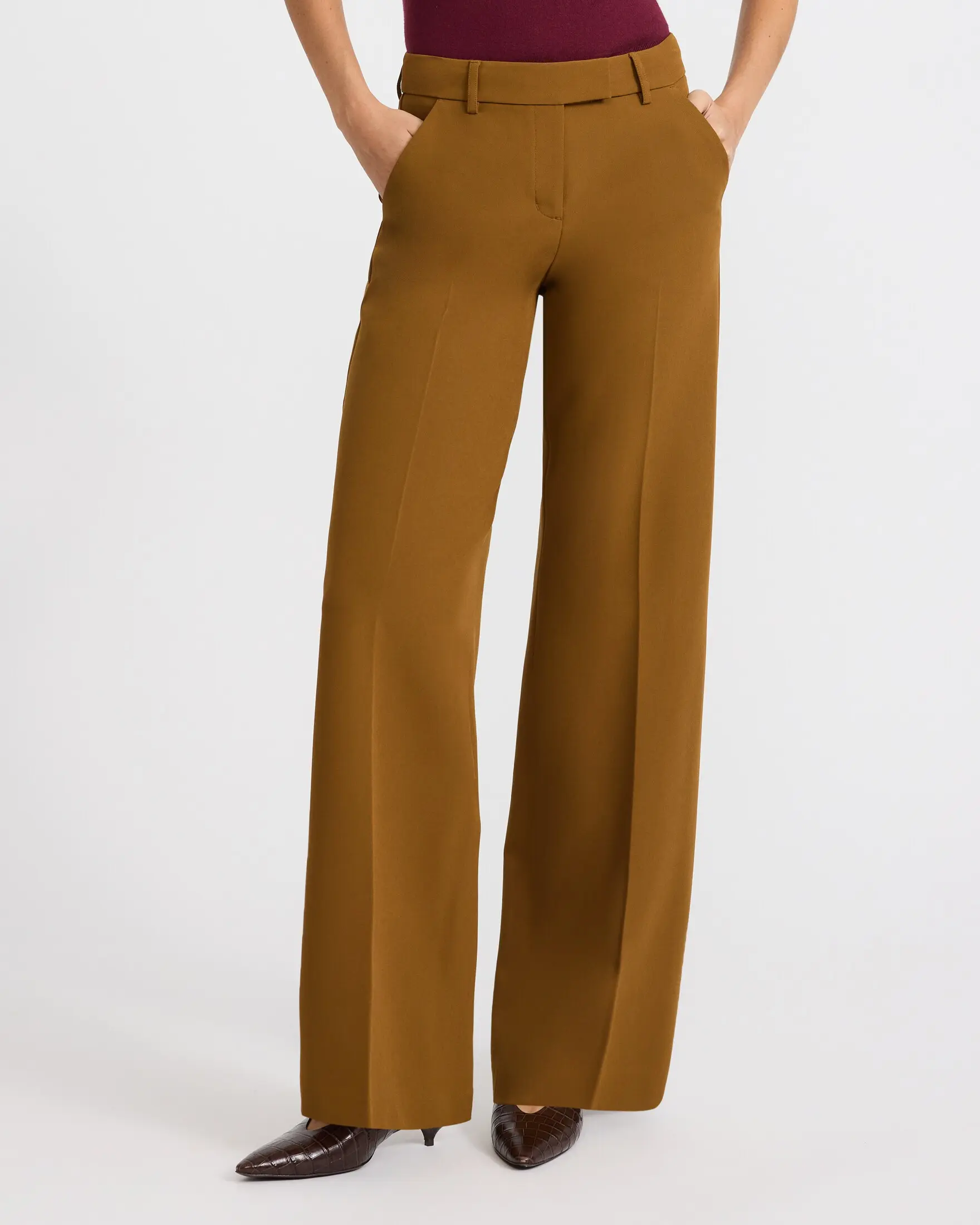 Express Editor Mid Rise Trouser in Signature Stretch