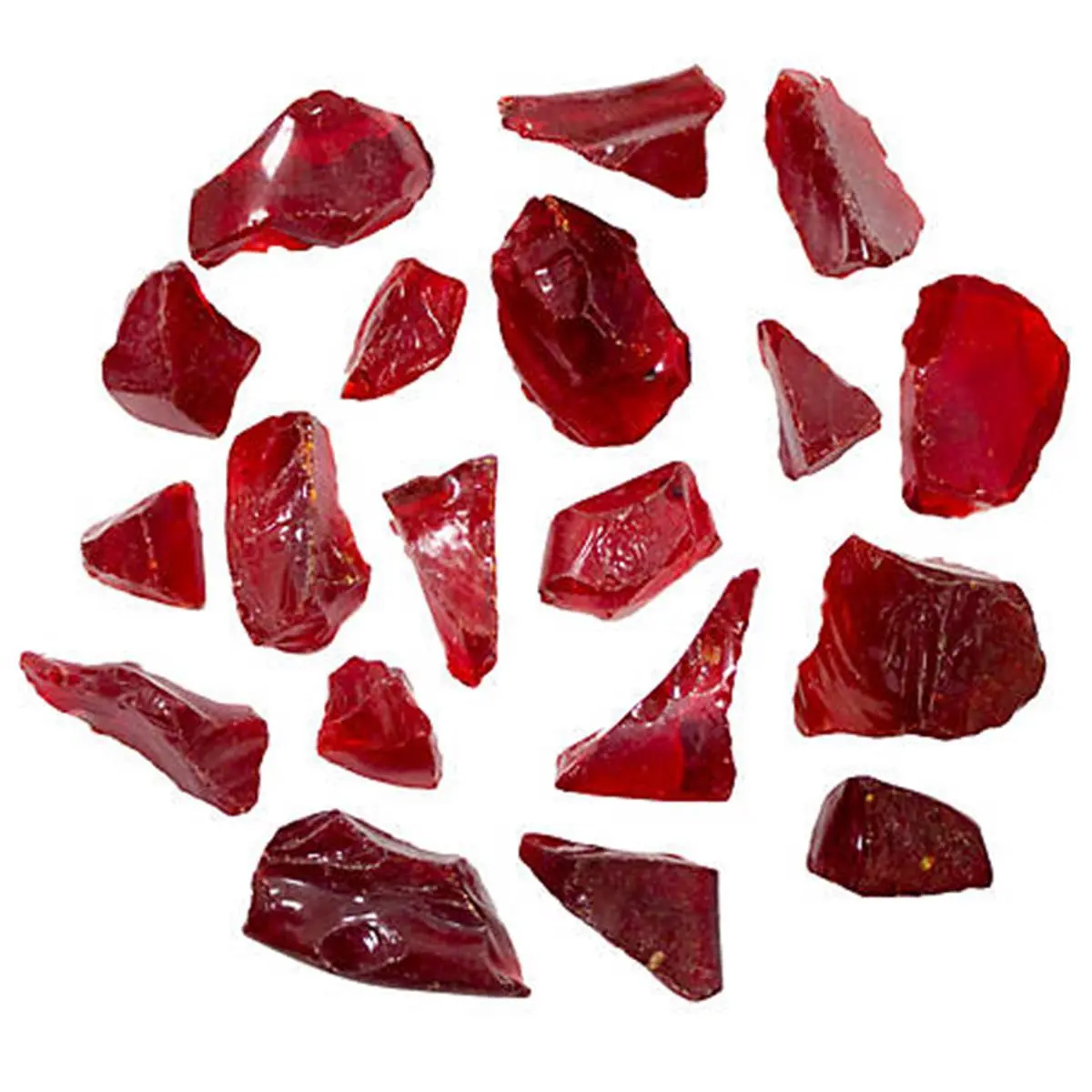 212 MAIN Recycled Decorative Red Fire Pit Glass for Outdoor Fire Pits, Outdoor Fire Pit
