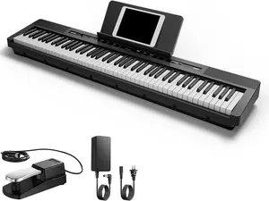 Donner DEP-16 Piano Keyboard Digital Electric 88 Key Full Size Weighted with Power Supply Donner DEP-16 Piano Keyboard Digital Electric 88 Key Full Size Weighted with Power Supply
