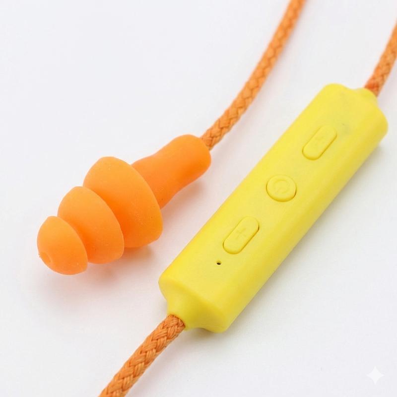Ear Plugs Bluetooth Earphone for Work, Noise Suppression, Hearing Protection,Construction Sites, Noisy Places Blue