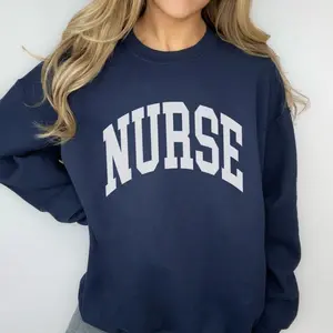 Vintage Faded Nurse Sweatshirt, RN ER Nurse Crewneck, Aesthetic Nursing Top, Future Nurse Gift for Her