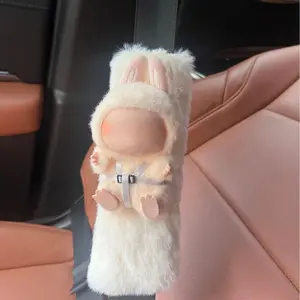 Plush Safety Belt Cover, Cute Doll/ labubu Cover(No Doll)