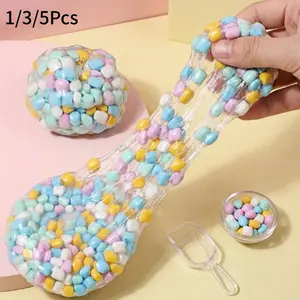 Dopamine Xylitol Handmade Stress Relief Balls, Slow Rebound Sensory Experience, Adult Moldable Vacuum Pressure Ball, Noise Making Sensory Toy