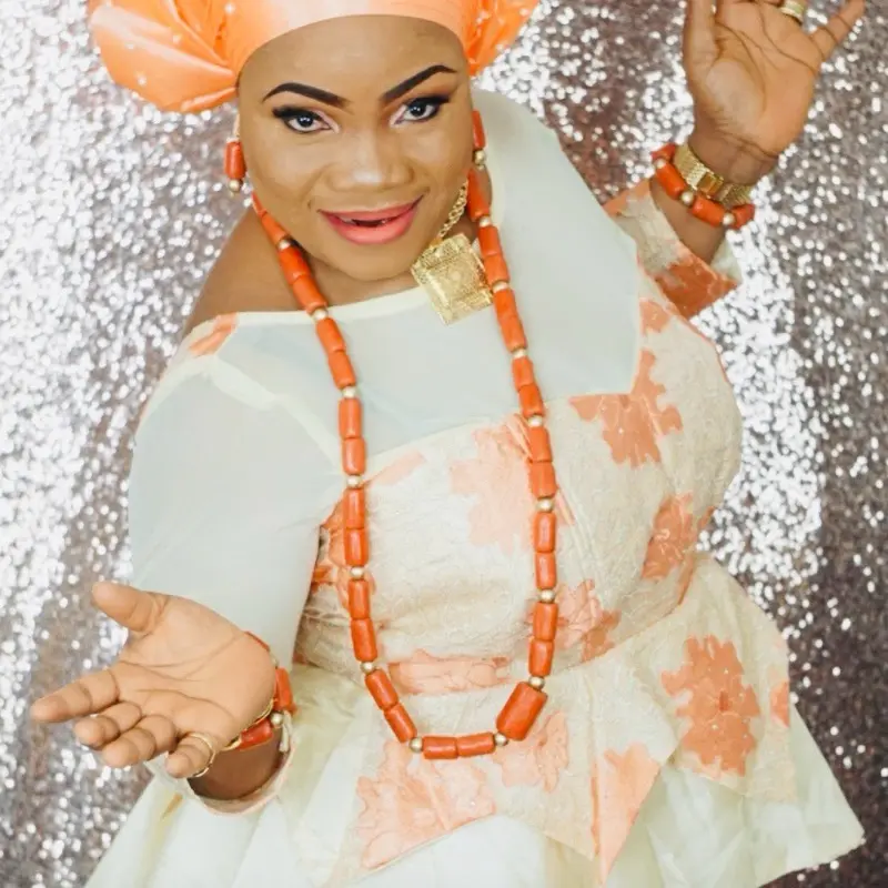 Nigerian Wedding Natural Coral Beads Jewelry Set for Men and Women, Beautiful Necklace, Nigeria Bridal Costume Design