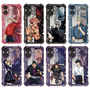 JJK Anime-Style Case  for iPhone 17, 16, 15, 14, 13, 12, 11 Pro Air Plus ProMax and Samsung S26-S22 Plus shock-absorbing phone cases, fashionable gift.