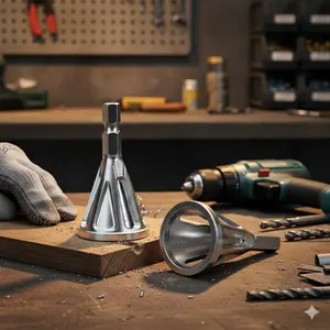 High-Quality Metal Deburring tool Set: Hss chamfer Edge Trimmer, Anti-Slip Drill Bit repair Kit, Multi-Functional Chamfer Tool, Automotive Metal finishing Equipment, Durable Edge Cleaning Device, Versatile Metalworking Tools for DIy 7 professional Use