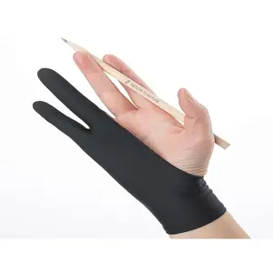 Single/Three Layers 2 Finger Anti-mistouch Painting Sketch Gloves Tablet Screen Touch Glove Artist Drawing Write Glove