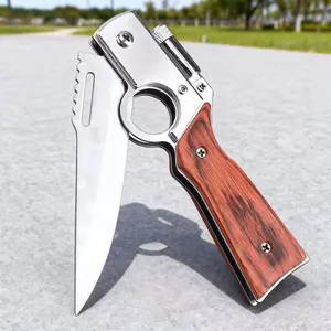 AK47 Pocket Folding Knife with Security Lock – 5C13Mov Stainless Steel, Top Men’s Gift for Outdoor Survival, Camping, Hunting, Emergencies & EDC Tactical Gear