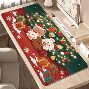 LIVEKEY Large Floral Gaming Mouse Pad (40x80cm)   Non Slip Base  Stitched Edges  Smooth Comfortable Surface for Precision Control  Modern Aesthetic Office Desk & Computer Keyboard Pad  Non Slip Mousepad summervibes