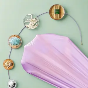 100pcs Portable Garbage Drawstring Bags for Home Use, Reusable Trash Bags for Parties & Daily Waste Management