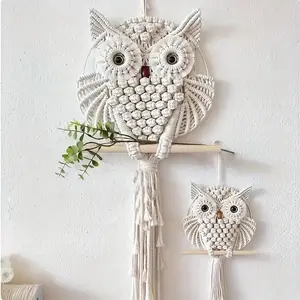 Owl Design Hanging Decor, Cute Animal Themed, 1 Count Modern Wall Hanging Decor, Wall Art for Home Living Room Bedroom Decor, Room Decor, Ornaments, Wall Mounted Decoration