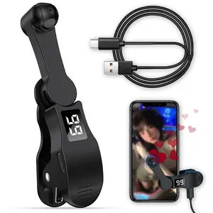 Portable Mini Auto Clicker for Smartphone - Finger Continuous Click for Gaming, Live Broadcasts, Selfie & Adjustable Speed - Black