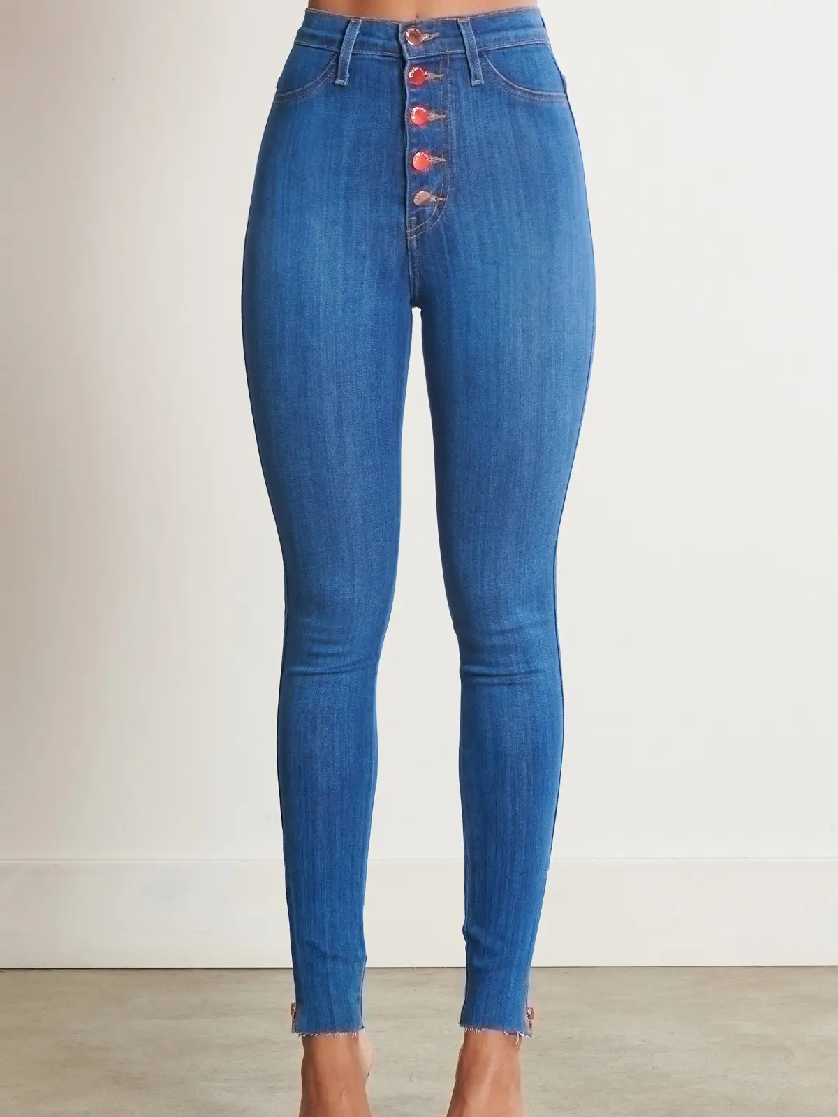 [P1214] Zip It Up Skinny Jeans