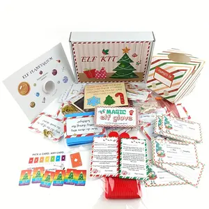 Interactive 27-Day Christmas Countdown Kit, Colorful Candy Props & Activities, No Power Needed, Perfect for Family Holiday Fun, Gift Box Set