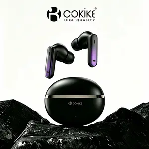COKIKE New Wireless Earbuds | Bluetooth 5.4 | Deep Bass + Low Latency + Long Battery | Lightweight & Portable for Office, Music, Gaming | Works with Android & iOS