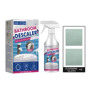 Bathroom Cleaner for Glass Shower Doors, Stainless Steel & Bathtub – Hard Water Stain & Soap Scum Remover, Streak-Free Shine