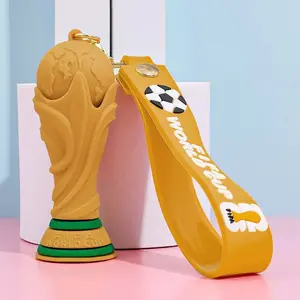 2026 Football World Cup Mascot Keychain Pendant USA Canada Mexico Football Pendant Fan Merchandise FIFA World Cup Trophy