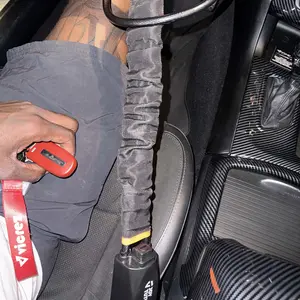 Joytutus Steering Wheel Lock with 3 Keys Universal Anti Theft Car Device for Most Vehicles Trucks SUVs Vans Dashboard Security Deterrent Durable Construction Quick Installation - Vjc