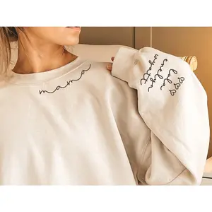 Mama Sweatshirt with Names on Sleeve